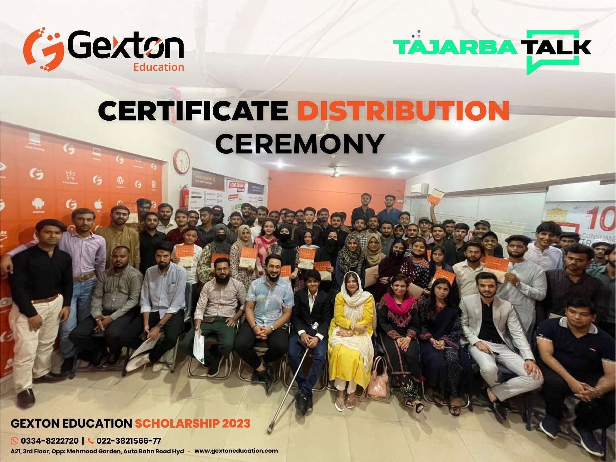Certificate Distribution & TAJARBA TALK