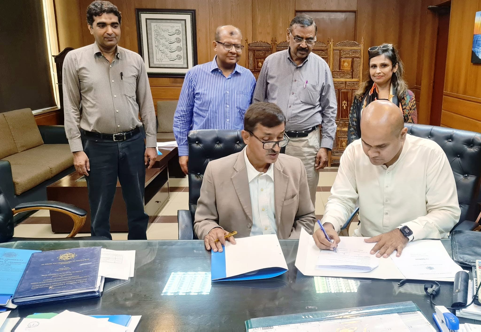 MOU Signing of Gexton with MUET in PITP by Sindh Government